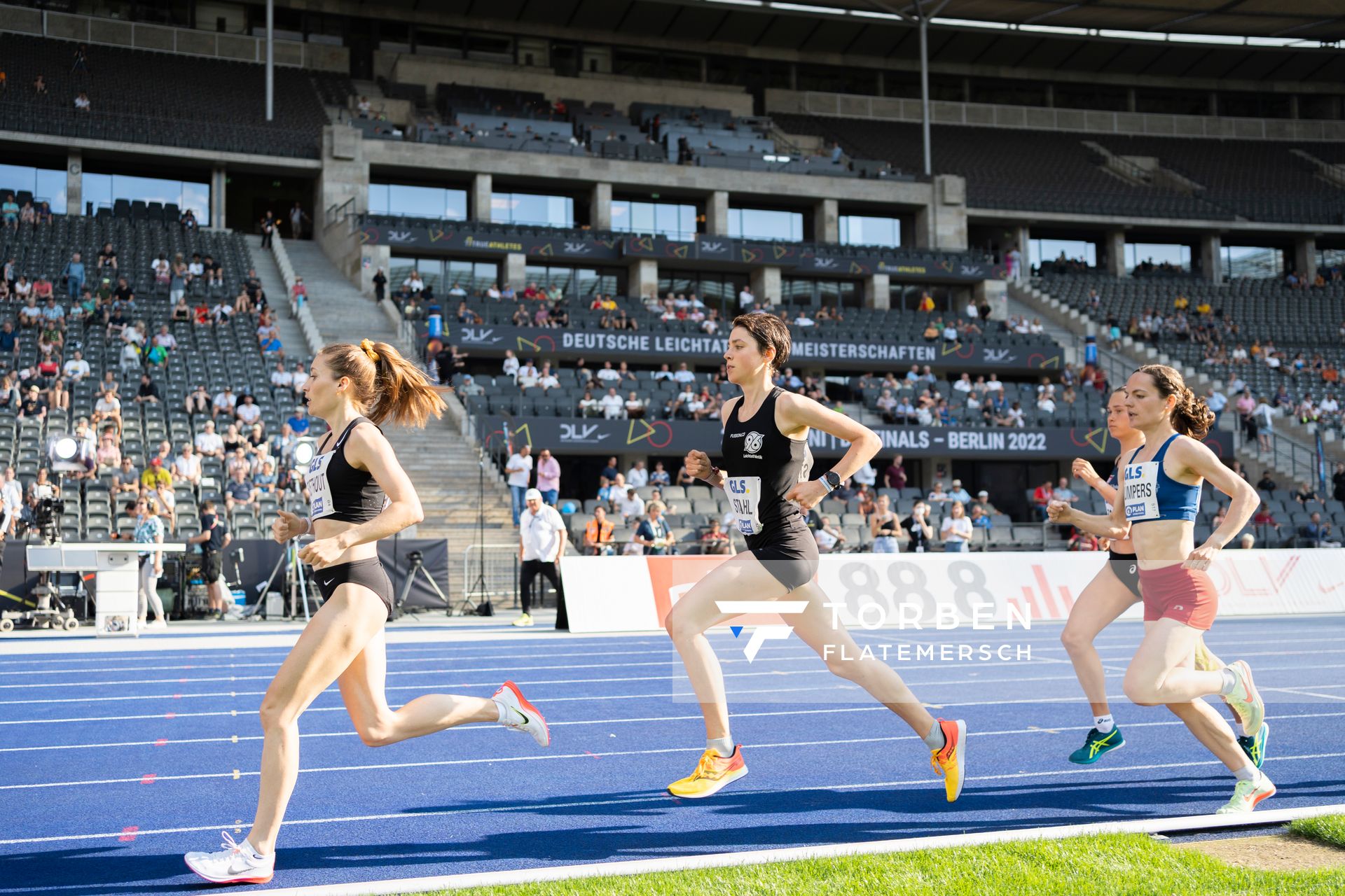 Jasmina Stahl (Hannover 96) waehrend der deutschen Leichtathletik-Meisterschaften im Olympiastadion am 26.06.2022 in Berlin